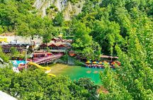 from city of Side: Alanya city tour with lunch and boat trip