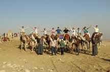 Sunrise camel ride at Giza pyramids