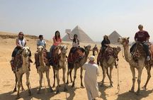 Full-day tour Giza pyramids and Egyptian Museum and bazaar, camel ride, Lunch