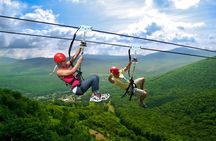  Private Zip - Line Samana with Playa El Valle Lunch and Expert Local Tour Guide