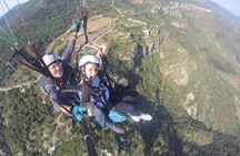 paragliding at the mountains with hotel pickup 