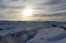 Arctic Fox Travel Dettifoss lake Mývatn winter private super jeep tour