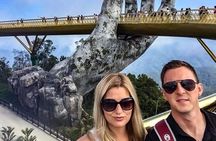 Golden Bridge trip and buffet lunch in the Bana Hills in Da Nang city