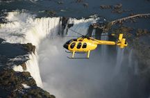 Helicopter flight over Iguazu Falls