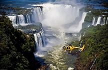 Helicopter flight over Iguazu Falls