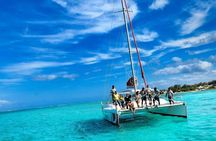 Catamaran Adventure Full Day: Ile aux cerfs,GRSE Waterfall,Snorkeling &BBQ Lunch