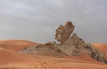Camel Rock Desert safari Dubai with bbq Dinner camel ride sand boarding & more