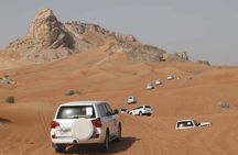 Camel Rock Desert safari Dubai with bbq Dinner camel ride sand boarding & more