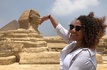 Cairo Layover Tour to Giza Pyramids Sphinx,Coptic Cairo & Old Bazaar 