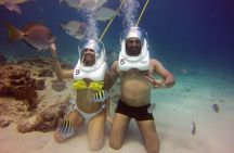 Aquanautas Helmet Diving in San Andres