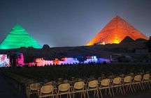 Pyramids of Giza Sound and Light Show from Cairo