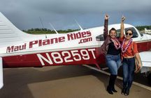 Maui-PRIVATE-Air Tour: Volcano Lava & Jungle Waterfalls (2-5 Max)