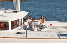 Santorini Small-Group Catamaran Sailing Trip(BBQ,drinks, transfer)