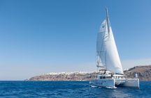 Santorini Small-Group Catamaran Sailing Trip(BBQ,drinks, transfer)