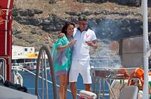 Sunset Sailing Catamaran Cruise in Santorini with BBQ and Drinks