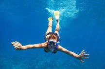 Santorini Luxury Catamaran Day Cruise with BBQ,drinks,transfer