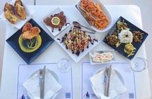 Santorini Luxury Catamaran Sunset Cruise with BBQ, Drink and Transfer