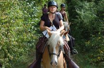 Horse riding in the French countryside between Paris and Lille