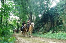 Horse riding in the French countryside between Paris and Lille