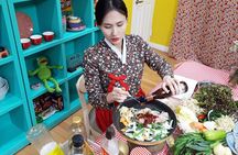 Korean Cooking Class with Full-Course Meal & Local Market Tour in Seoul