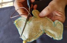 Making Jeju Pony Doll at Peaceful Seaside cafe