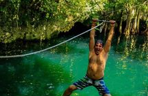 3 adrenaline activities Atvs Zipline and a swim experience in a cenote