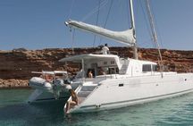 Luxury Catamaran Semi private cruise with meals & drinks and transportation.