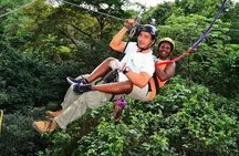 Tubing at Canyon River, Canopy and Hot Spring Combo Tour From Playa Hermosa