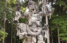 Bali Arts shopping with temples-waterfall visit.