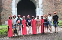 Vespa City Tour &Train Street Female With Ao Dai Riders 4,5 Hours