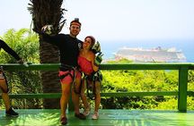 Roatan Zipline, Monkey, Macaws & Sloths Eco Park, Snorkeling, Transfer