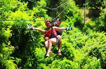 Roatan Zipline, Monkey, Macaws & Sloths Eco Park, Snorkeling, Transfer