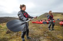 Kayaking on the Sólheimajökull Glacier Lagoon