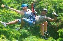 Mega Excursion Zipline, Sloths & Monkeys, Chocolate Factory, Beach & Shuttle