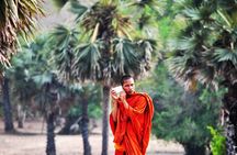 Rural Village with Ox Cart Journey & Monk Blessing