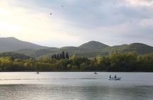 Besalú, Banyoles Lake & Volcanic Castellfollit from Girona