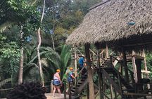 Rain forest Zip Line Adventure & Belize sign & Rum Factory from Belize City
