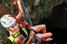 Drive an Atv shared, swim in a Cenote and ziplines in the Cancun 