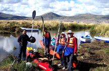 Kayaking to Uros Floating Islands Lake Titicaca