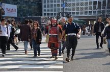 Samurai photo shooting at Street in Shibuya