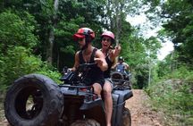 Amazing Combo ATV! with Cenote and Ziplines (ATV shared) From Cancun 