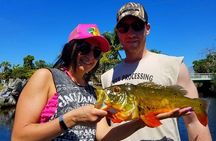 All Day Peacock Bass Fishing Trip near Key Largo