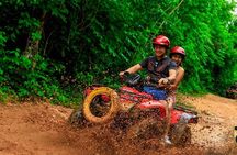 Adrenaline tour from Cancun driving a Atv experience Ziplines and a real Cenote 