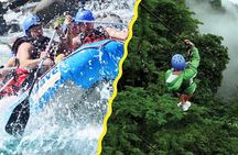 Rafting Class II-III and Zipline Tour from La Fortuna and Arenal