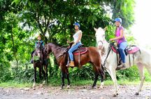 Horse Back Riding,Waterfall hike and Rafting class II & III From La Fortuna-Arenal