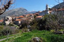 Exochori hike from mountain towards the sea