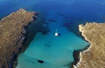 Mykonos Catamaran Full Day Private Cruise, 8-flavor Meal & Drinks