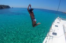 Mykonos Catamaran Private Sunset Cruise, Full Meal & Open-Bar