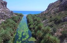  Preveli Beach and Damnoni Kourtaliotikowaterfalls from Rethymno