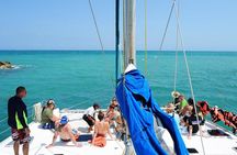 Catamaran Sail and Snorkeling Tour with Open Bar in Puerto Morelos